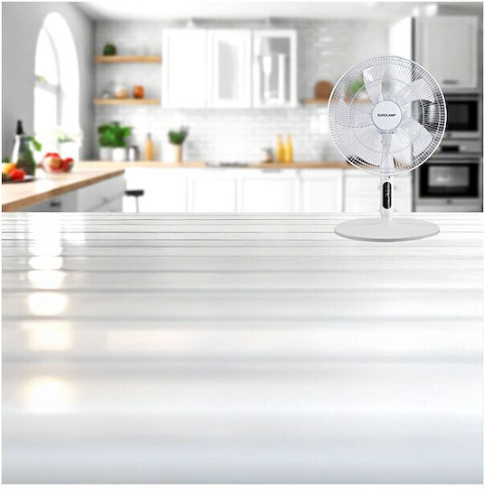 Eurolamp Πολυμορφικός Ανεμιστήρας 25W Διαμέτρου 45cm με Τηλεχειριστήριο Λευκός