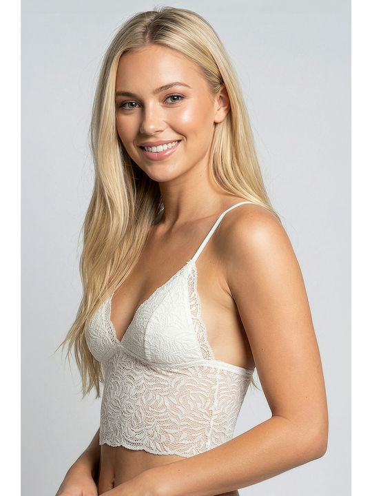 Women's Sports Bra Ecru with Light Padding