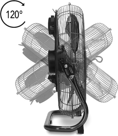 Trotec TVM19 Ανεμιστήρας Δαπέδου 115W Διαμέτρου 43cm Μαύρος