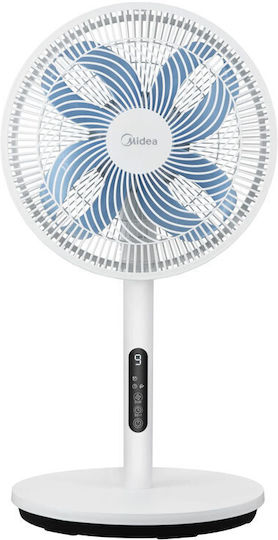 Midea Ανεμιστήρας Ορθοστάτης 18W Διαμέτρου 36cm με Τηλεχειριστήριο Λευκός