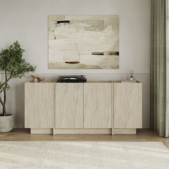 Μπουφές Dorma Ξύλινος Εκρού 180x45x80.2cm