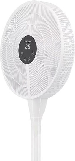 Eurolamp Pedestal Fan 25W 40cm Diameter White