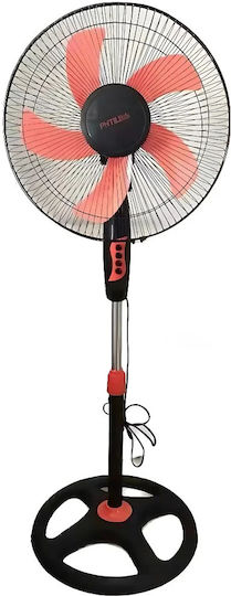 Crowm FS-40 Ανεμιστήρας Ορθοστάτης 60W Διαμέτρου 40cm Πορτοκαλί