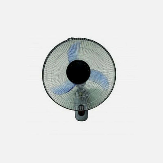 Wall Fan 60W with Remote Control Black