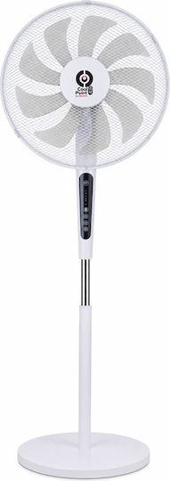 Redled Pedestal Fan 60W Fan Diameter 40.64cm White