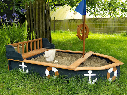 Sandkasten Spielzeug Piratenschiff Blau Für 3+ Jahre