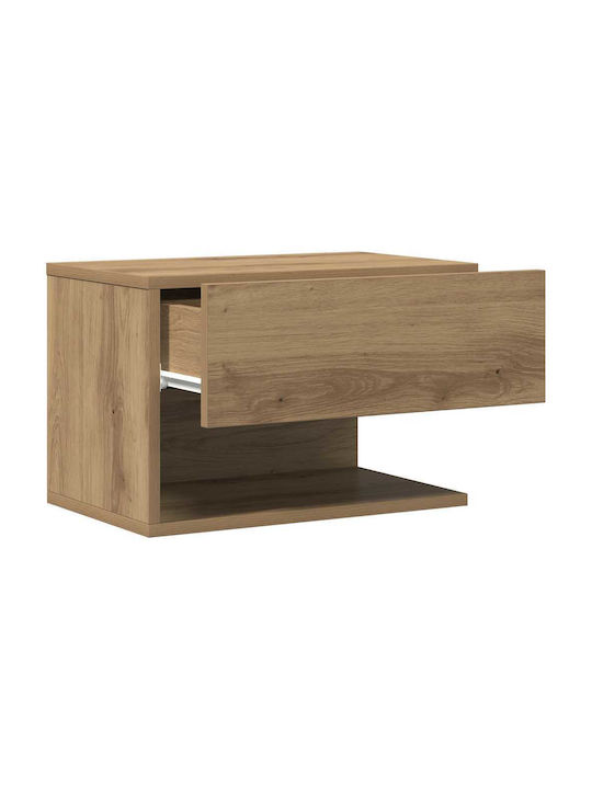 Wooden Brown Bedside Tables 2 Pieces 46x29.5x30cm