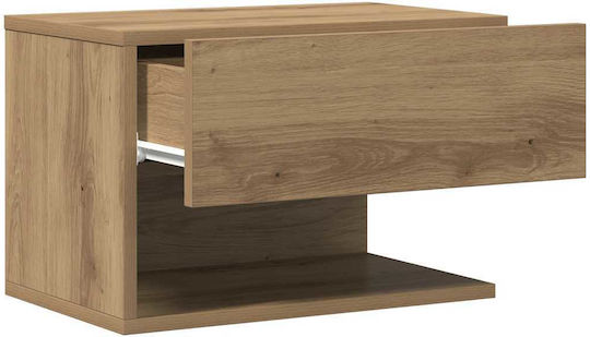 Noptiere Dormitor Din Lemn Maro 2 Bucăți 46x29.5x30cm