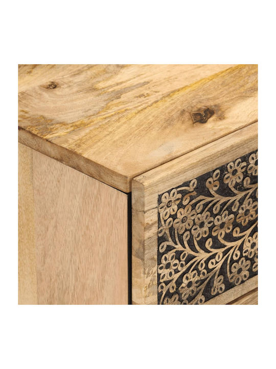 Beige Wooden Bedside Table 50x33x60cm