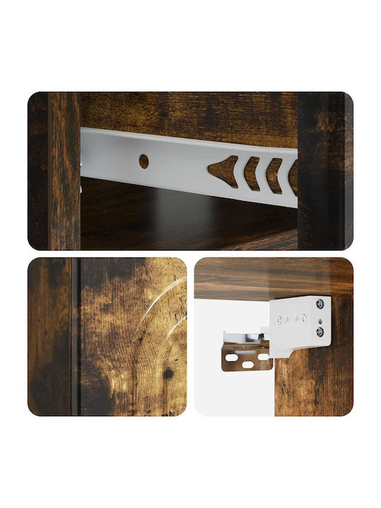 Wooden Brown Bedside Tables 2 Pieces 49x34.5x20cm