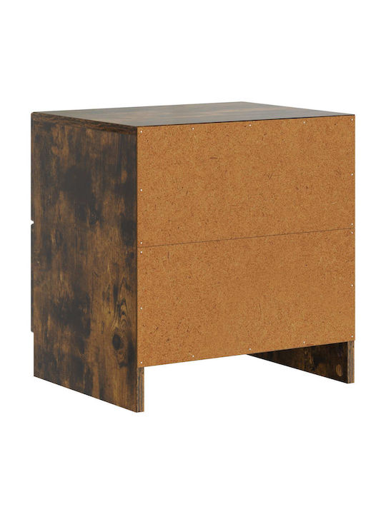 Κομοδίνα Ξύλινα Μαύρα 2τμχ 43x34.5x44.5cm