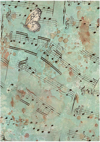 Σετ 8 Ριζόχαρτα Ντεκουπάζ Stamperia 10.5×14.8cm Symphony Backgrounds
