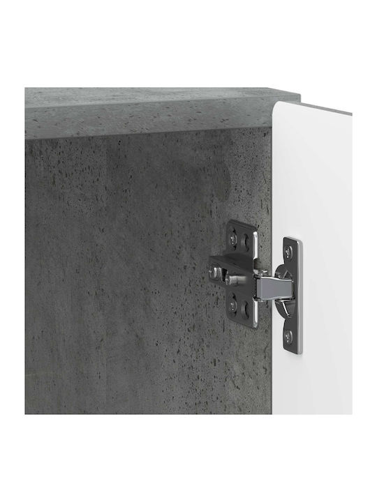 Wooden Gray Bedside Table 43x34.5x50cm