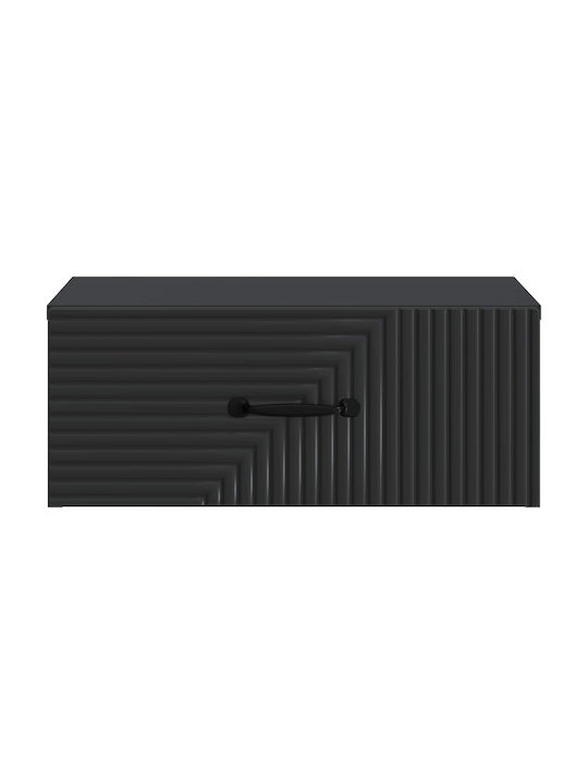 Wooden Black Bedside Table 49x34.5x20cm