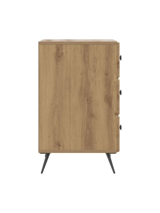 Wooden Brown Bedside Table 43x41x66.5cm
