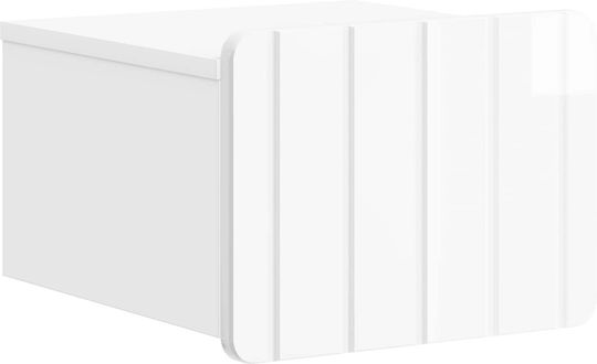 Нощни Шкафчета Дървени Бели 2 Бройки 33x34.5x24см