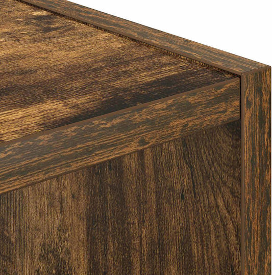 Κομοδίνα Ξύλινα Καφέ 2τμχ 25.5x22x49.5cm