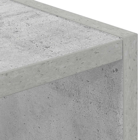 Noptiere Dormitor Din Lemn Gri 2 Bucăți 25.5x22x49.5cm