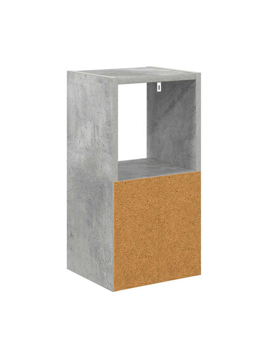 Κομοδίνα Ξύλινα Γκρι 2τμχ 25.5x22x49.5cm