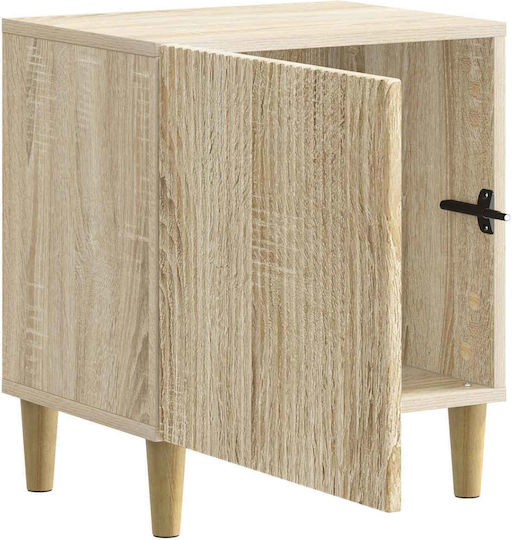 Нощно Шкафче Дървено Бежово 43x34.5x50см