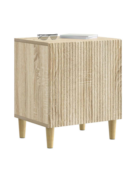 Wooden Beige Bedside Table 43x34.5x50cm