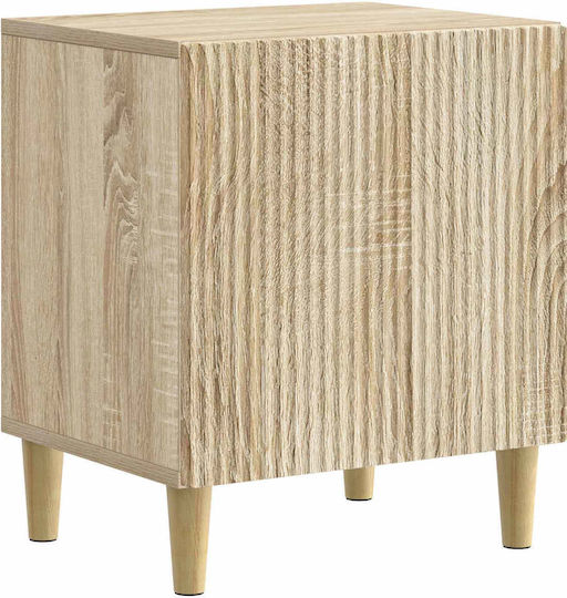 Nachttische Holz Beiges 2Stücke 43x34.5x50cm