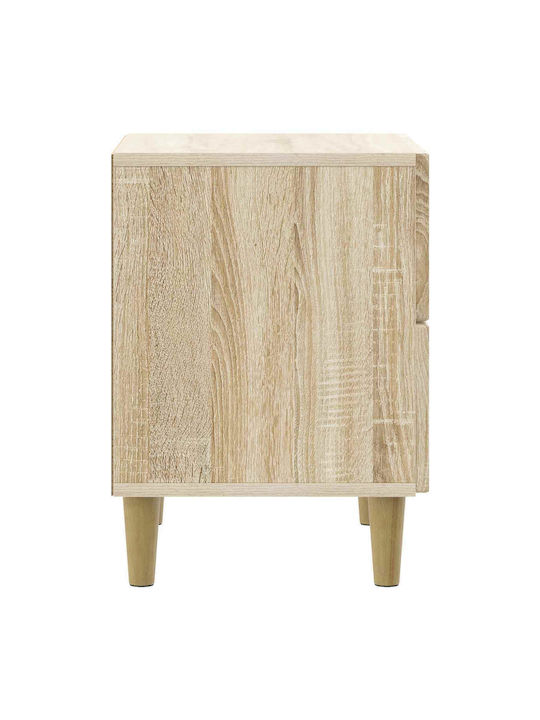 Κομοδίνο Ξύλινο Μπεζ 43x34.5x48cm