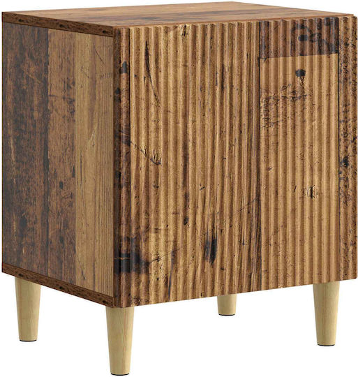 Нощни Шкафчета Дървени Кафяви 2 Бройки 43x34.5x50см