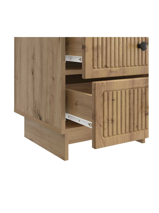 Wooden Brown Bedside Table 43x41x66.5cm