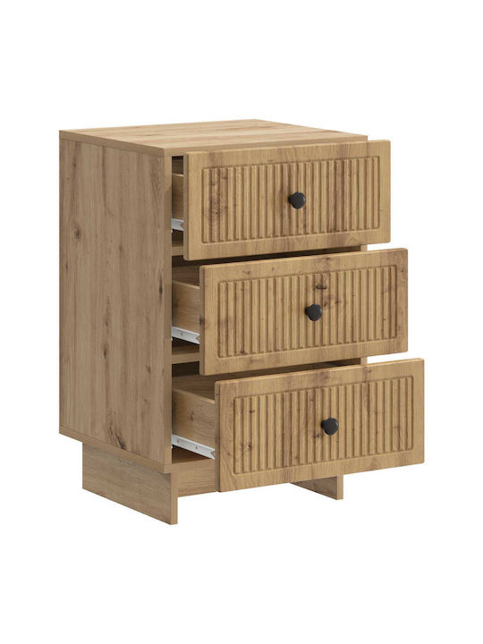 Wooden Brown Bedside Table 43x41x66.5cm