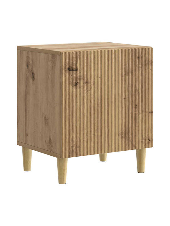 Κομοδίνα Ξύλινα Καφέ 2τμχ 43x34.5x50cm