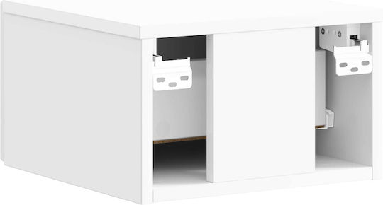 Нощни Шкафчета Дървени Бели 2 Бройки 34.5x33x20см