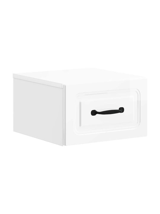 Κομοδίνα Ξύλινα Λευκά 2τμχ 34.5x33x20cm