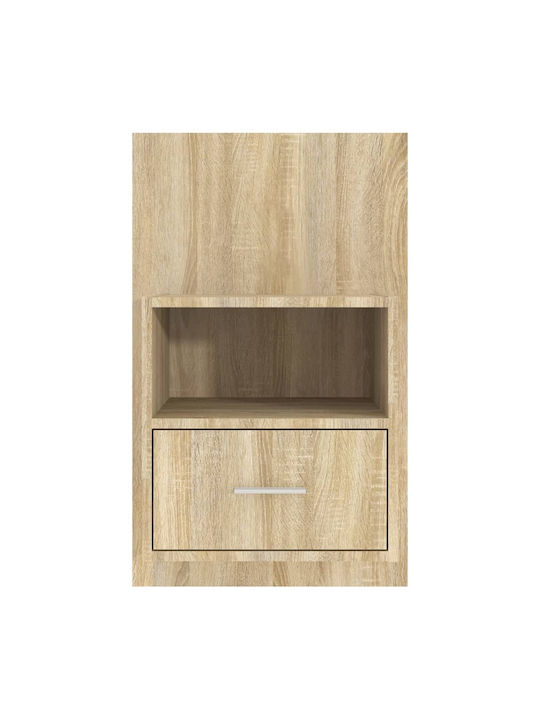 Noptiere Dormitor Din Lemn Bej 2 Bucăți 48.5x32.5x80cm