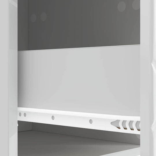 White Wooden Bedside Tables 2 Pieces 43x34.5x48cm