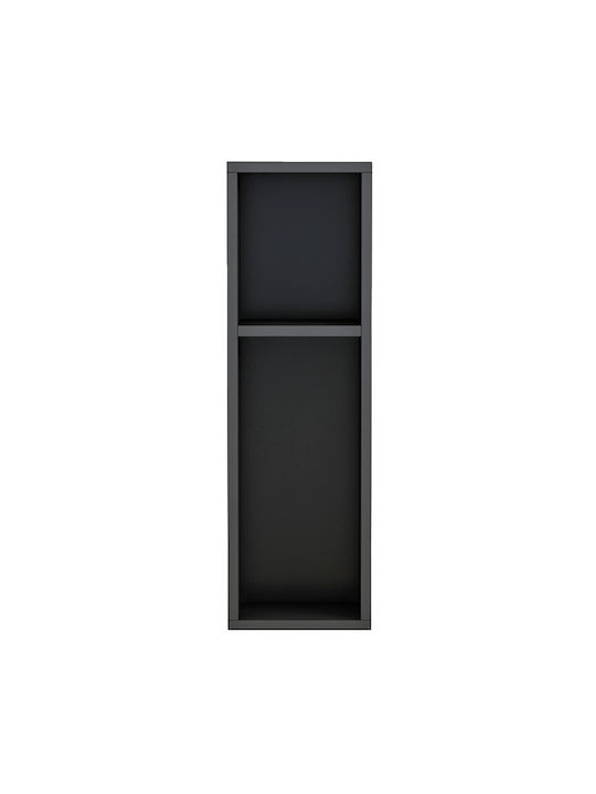 Bedside Table Bonen Wooden Gray 20x15x65cm