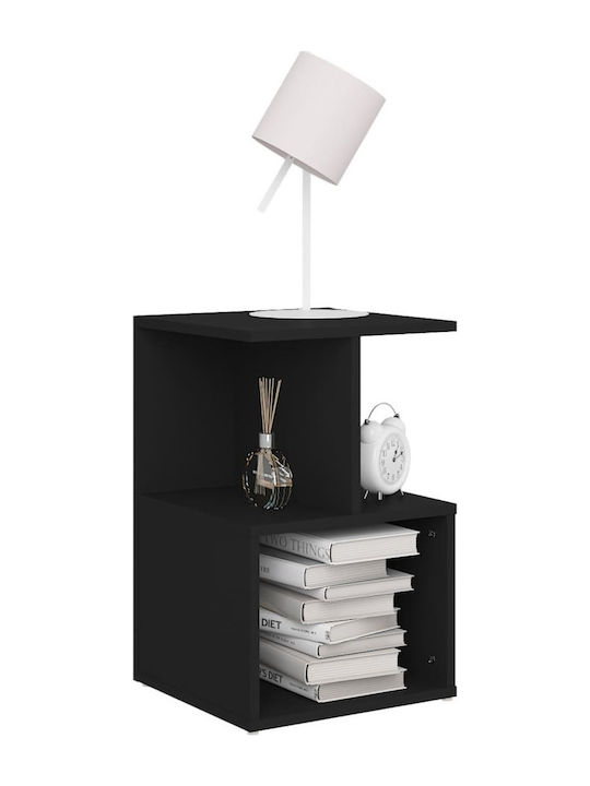 Noptiere Negre 2buc 35x35x55cm