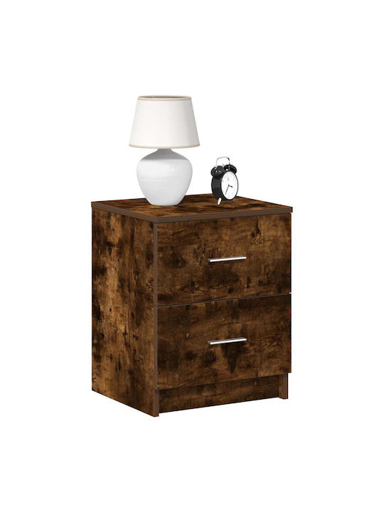 Wooden Brown Bedside Tables 2 Pieces 40x36x50cm