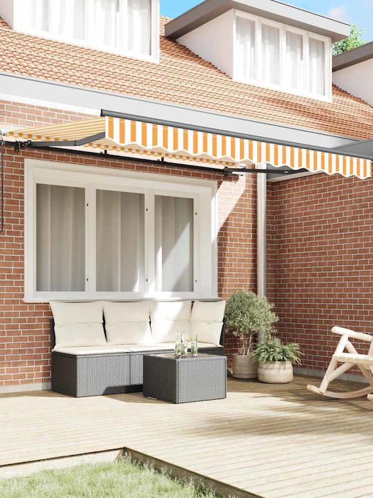 vidaXL Zelt Terrasse mit LEDs Gelb 3x2m