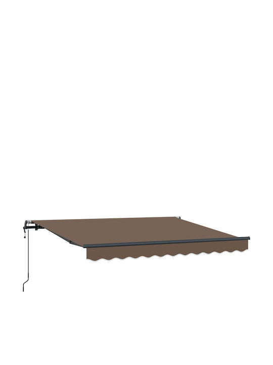 vidaXL Terrasse Markise mit LEDs Braune 3x2m