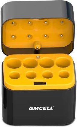 Gmcell USB Зарядно Устройство За 8 Батерии Li-ion Размер AA/AAA Комплект С 4 x AA + 4 x AAA