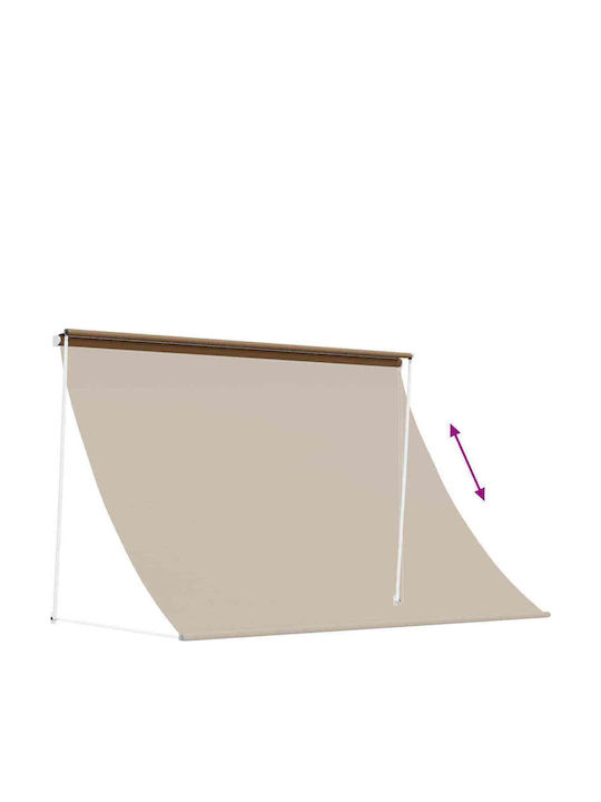 vidaXL Тента Тераса Бежова 1x1.5m