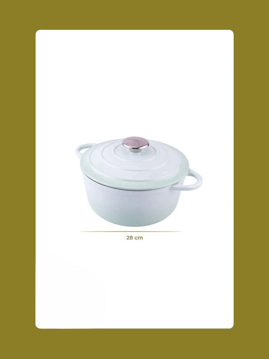 SteweHome Βαθιά Κατσαρόλα από Μαντέμι 28cm