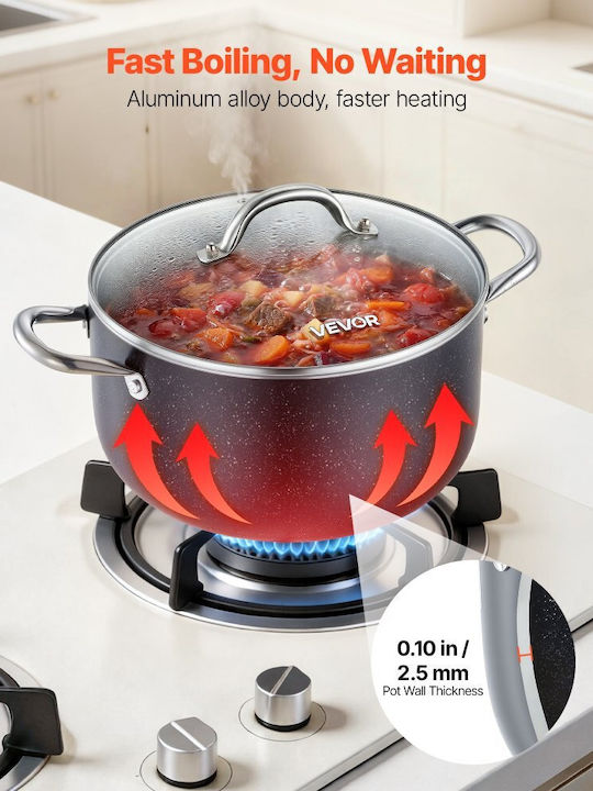 Vevor Βαθιά Κατσαρόλα από Αλουμίνιο 7.6lt /
