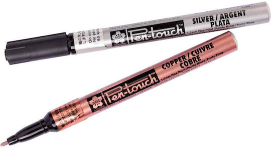 Σετ 4 Μόνιμοι Μαρκαδόροι Μεταλλικοί Pen-touch Metallic Sakura