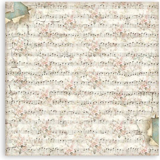 Scrapbooking Papers 10 Pieces 20.3×20.3cm Stamperia Symphony Backgrounds