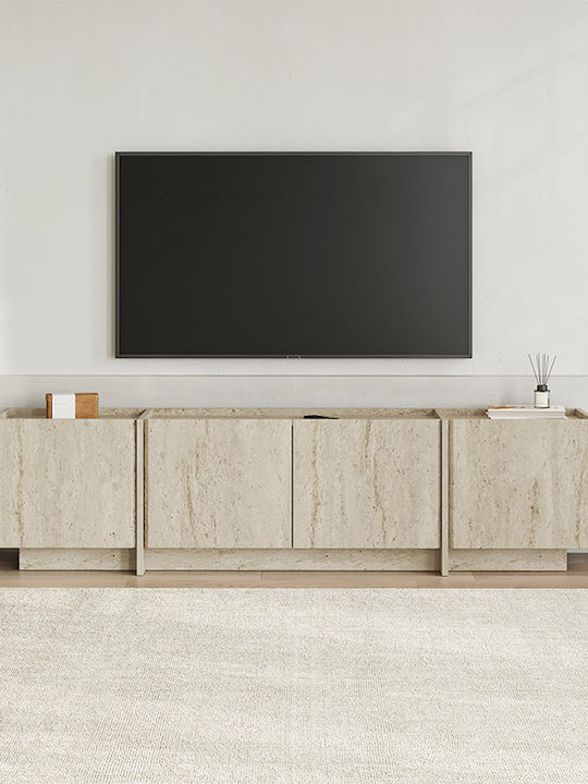 Έπιπλο Τηλεόρασης Lowen Travertine Μ180xΠ35xΥ46.2cm