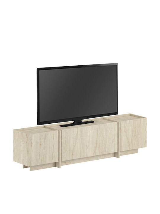 Έπιπλο Τηλεόρασης Lowen Travertine Μ180xΠ35xΥ46.2cm