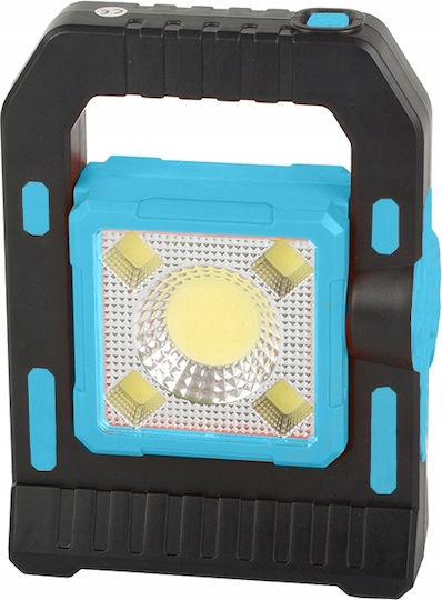 Lampa Λάμπα Led Ηλιακή για Camping με Φακό & Powerbank Μπλε