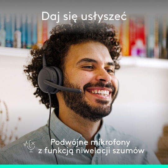 Logitech Zone Wired 2 On Ear Multimedia Headset With Microphone And USB-A / USB-C Connectivity In Grey Colour